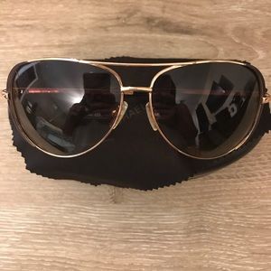 Michael Kors Women's Brown/Gold Chelsea Aviators