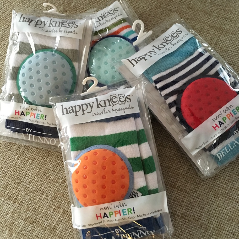 Set of 4 Baby Crawling Kneepad Legwarmers