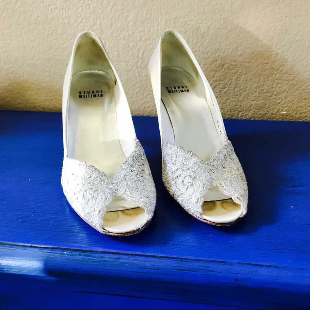 Stuart Weitzman Lace Heels