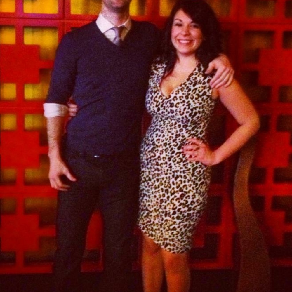 H&M leopard print dress