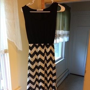 Black and white dress