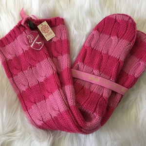 Victorias Secret Pink Mukluk Cable Knit Boots 9-10