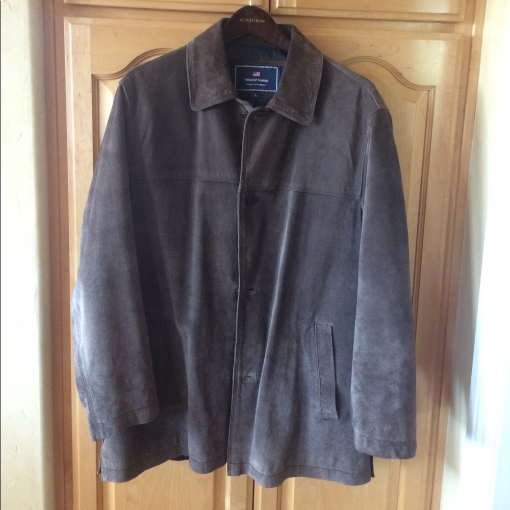 Brown Suede Men's Jacket L