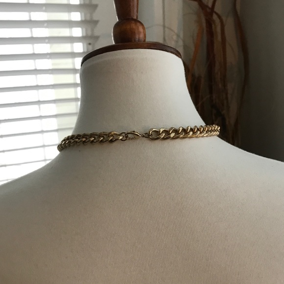 Gold Chain and Jeweled Necklace - Picture 2 of 2