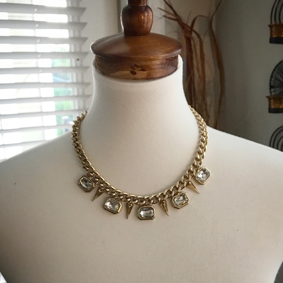Gold Chain and Jeweled Necklace - Picture 1 of 2