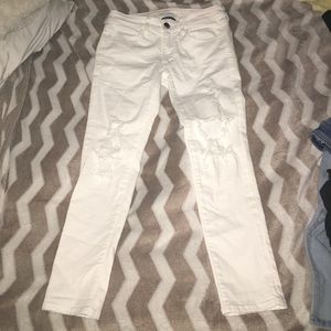 AEO | All white | ankle cropped Skinny jeans