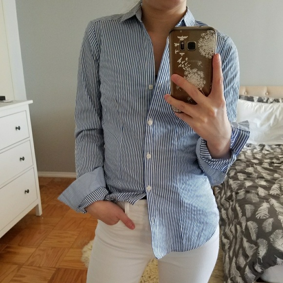 H&M Tops - Striped Button Up Shirt