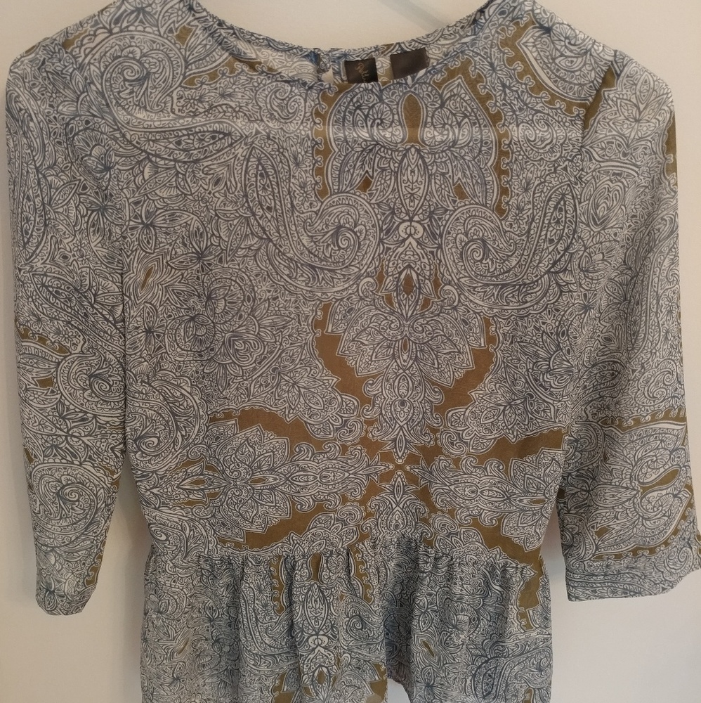Anthropologie peplum blouse