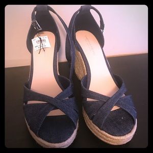 Never been worn denim espadrilles size 11 Womens