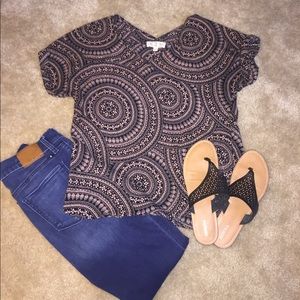 Black and pink top!!