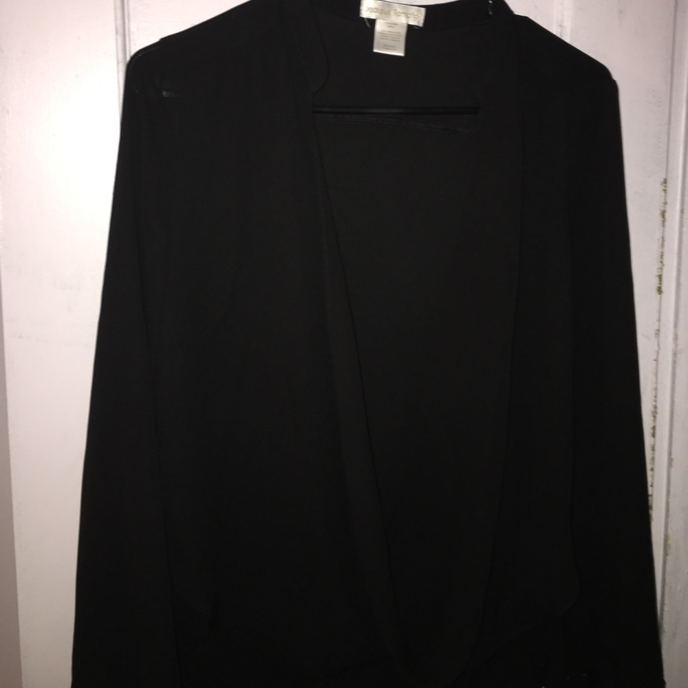 Open front dress shirt