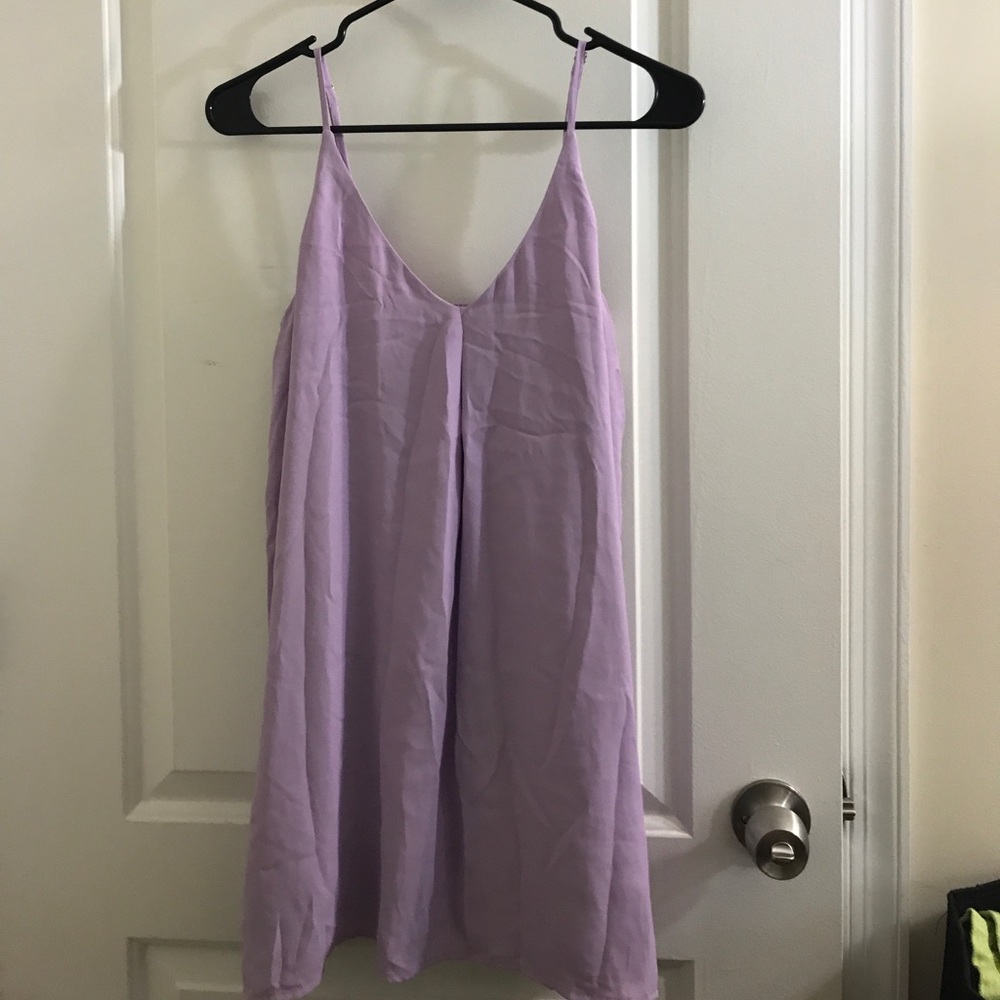 lavender shift dress