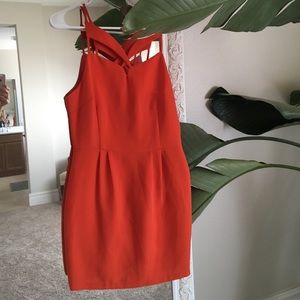 Line and Dot Planet Blue Strappy Dress Small