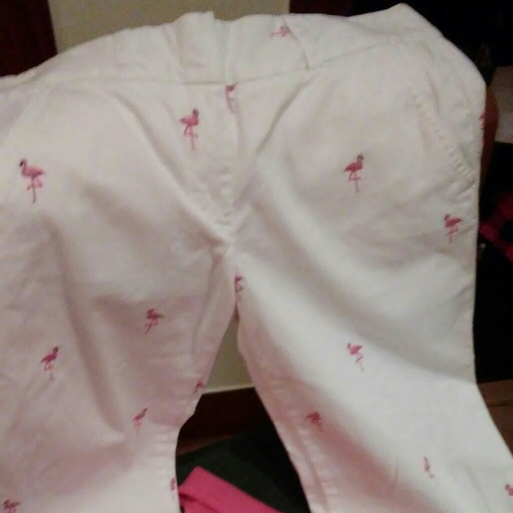 J. Crew Cropped Flamingo