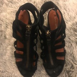 Strappy wedge sandals
