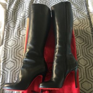 Chistian Louboutin babel calf knee high boots