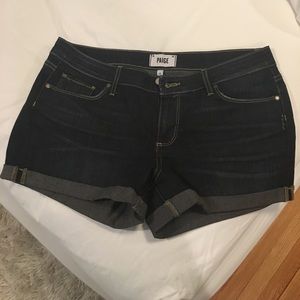 Dark denim shorts