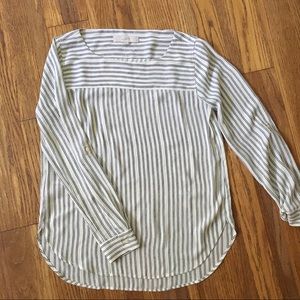 LOFT Striped Blouse