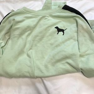 Long sleeve baggy mint green shirt