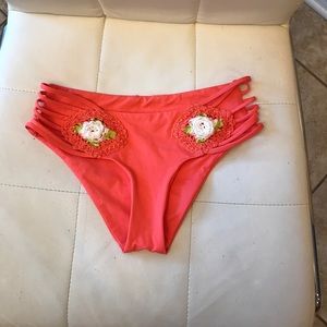 Crocheted Strappy bikini bottoms