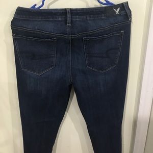 American Eagle dark wash hi rise jeggings