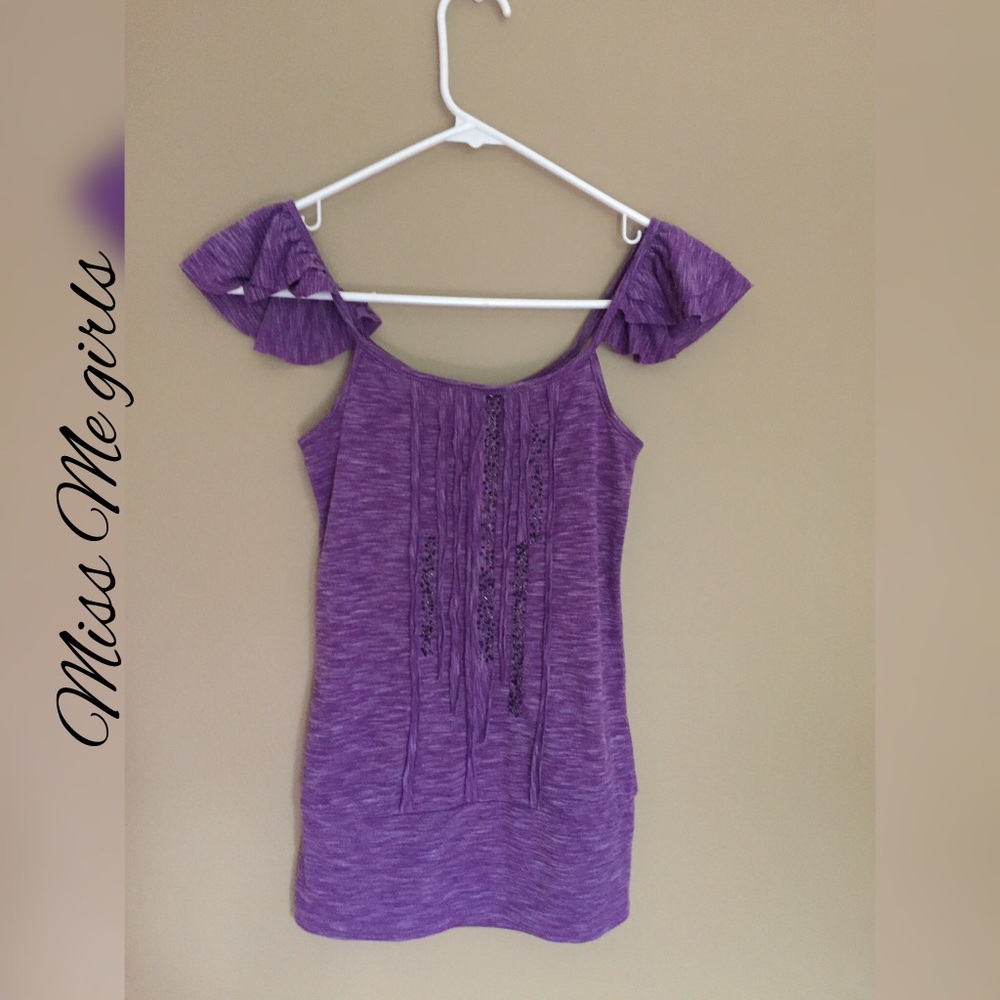 Miss Me 🌸girls purple tank top🌸