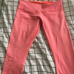 Bright Coral cut off Lulu Lemon Capris ! 🍋