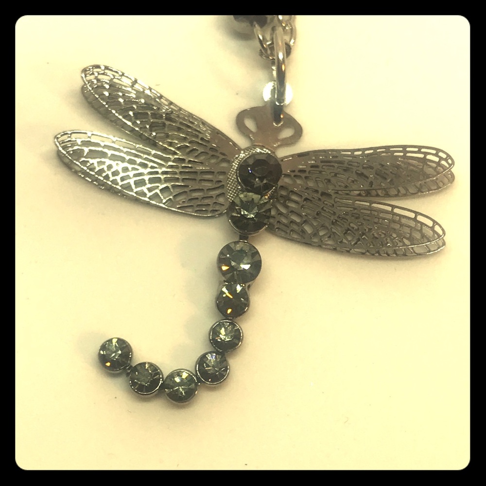 SOLDStunning medium length dragonfly necklace