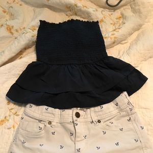 Abercrombrie kids top and shorts outfit.