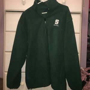 MSU fleece zip up