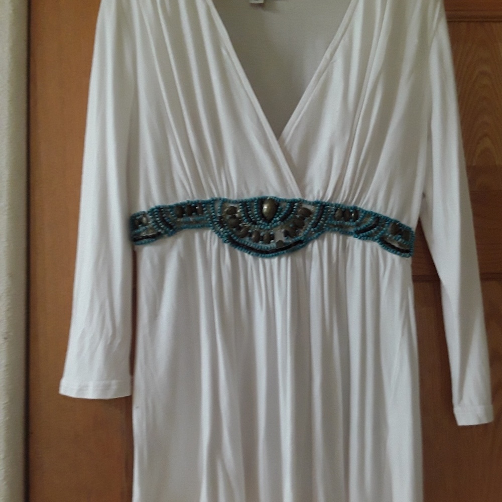 Boston Proper long 3/4 sleeve super soft tunic top