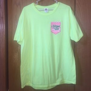 🍉Blessed Girl yellow tee