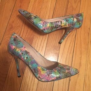 Vince Camuto Snakeskin Pumps