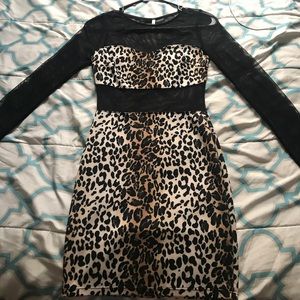 Cheetah print dress