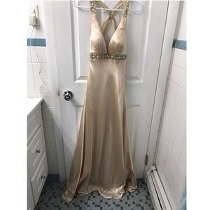 Gorgeous Champagne Prom Gown