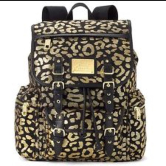 Bird by Juicy Couture Handbags - Juicy Couture Black & Gold Animal Print New