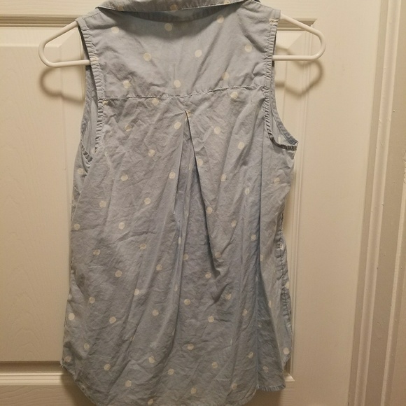 Button up polka dot tank top - Picture 3 of 5