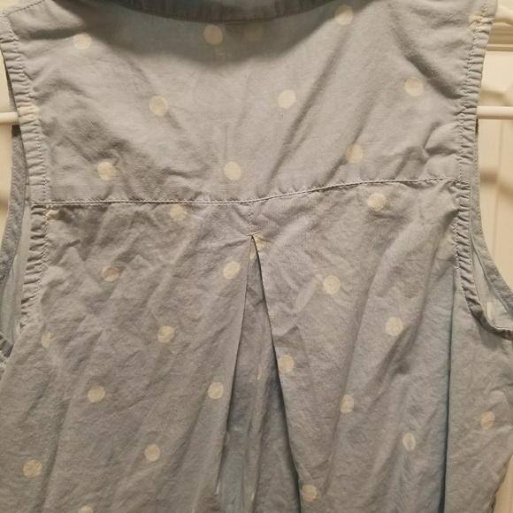 Button up polka dot tank top - Picture 5 of 5