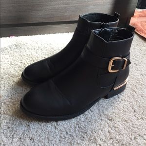 Steve Madden Ankle Boots with Rose Gold Buckle