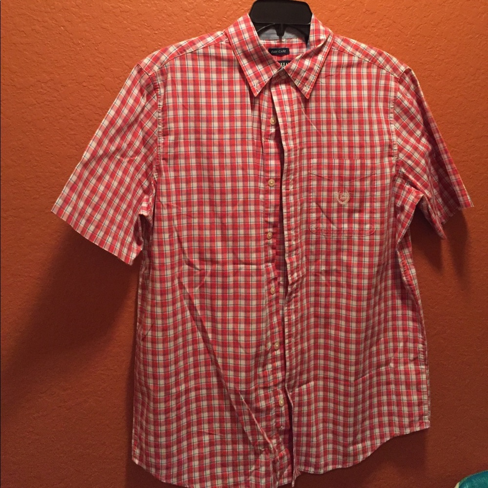 Chaps, short sleeve dress shirt.