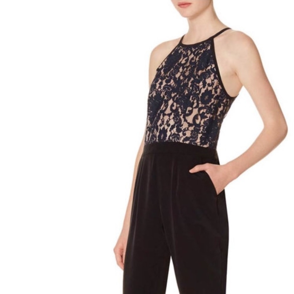 The Limited-New Black Jumpsuit with lace-12 Tall