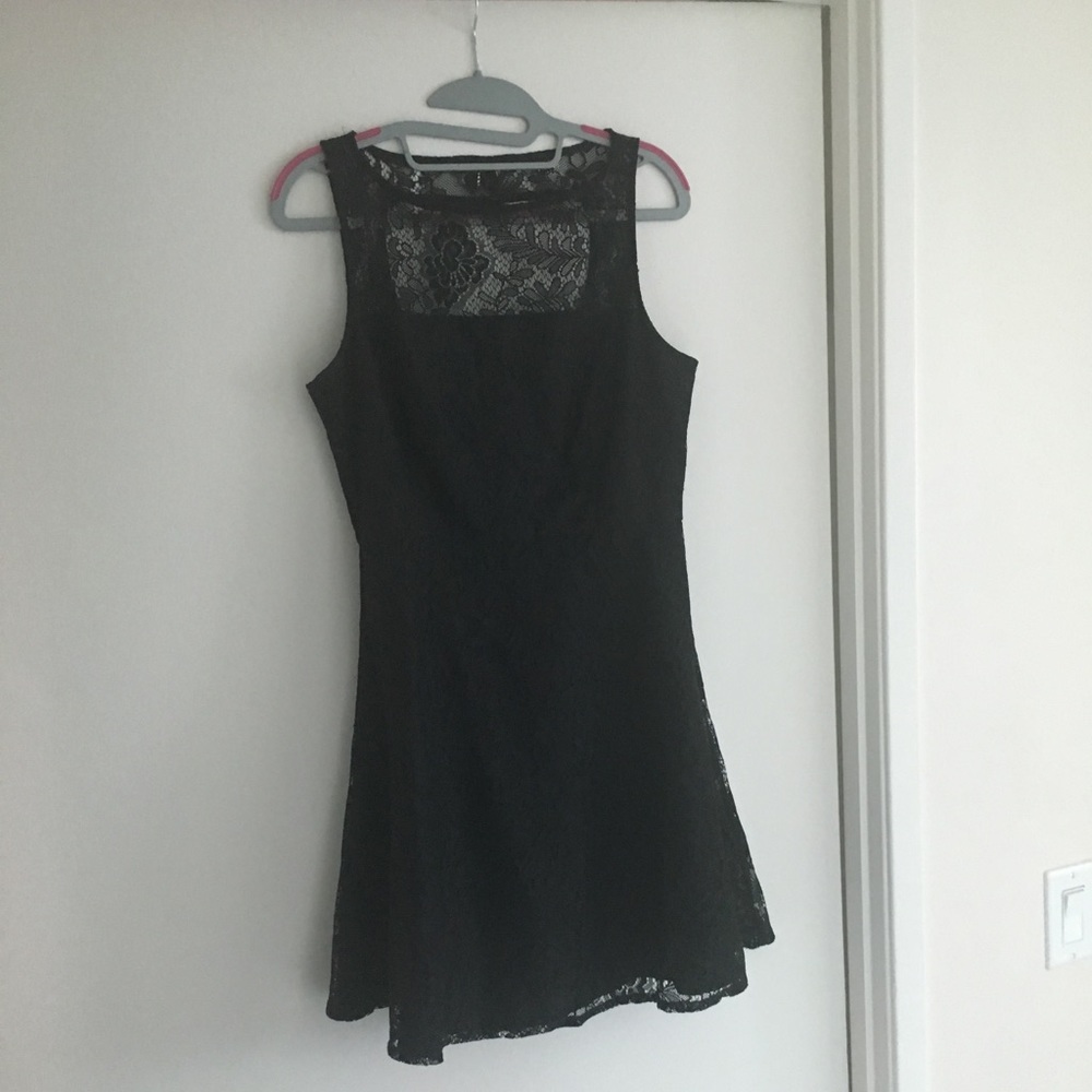 Black lace dress