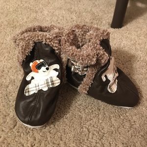 Robeez leather baby boots size 0-6mo