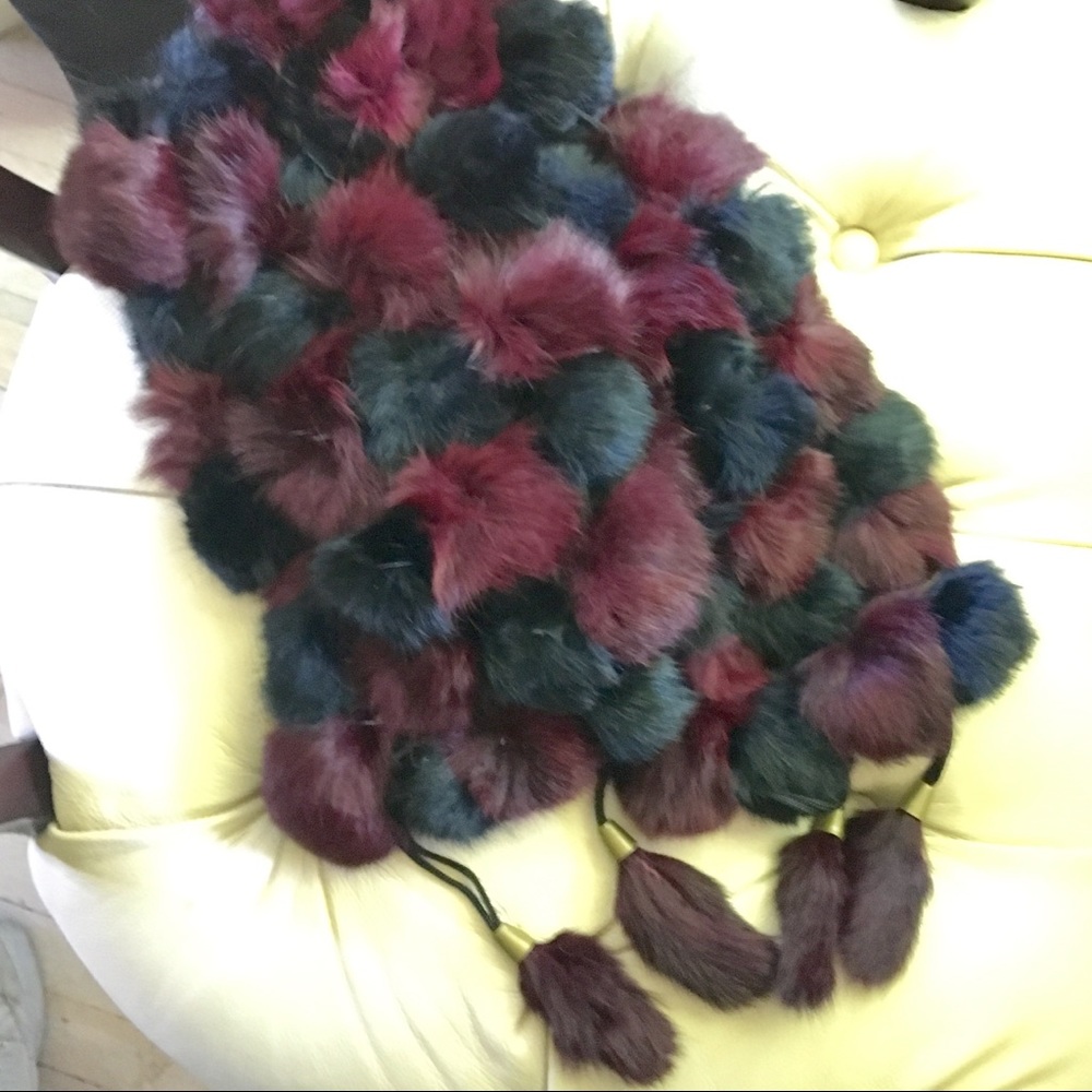 Rabbit fur scarf