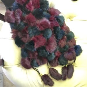 Rabbit fur scarf