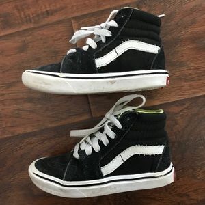 Vans black high top size 11
