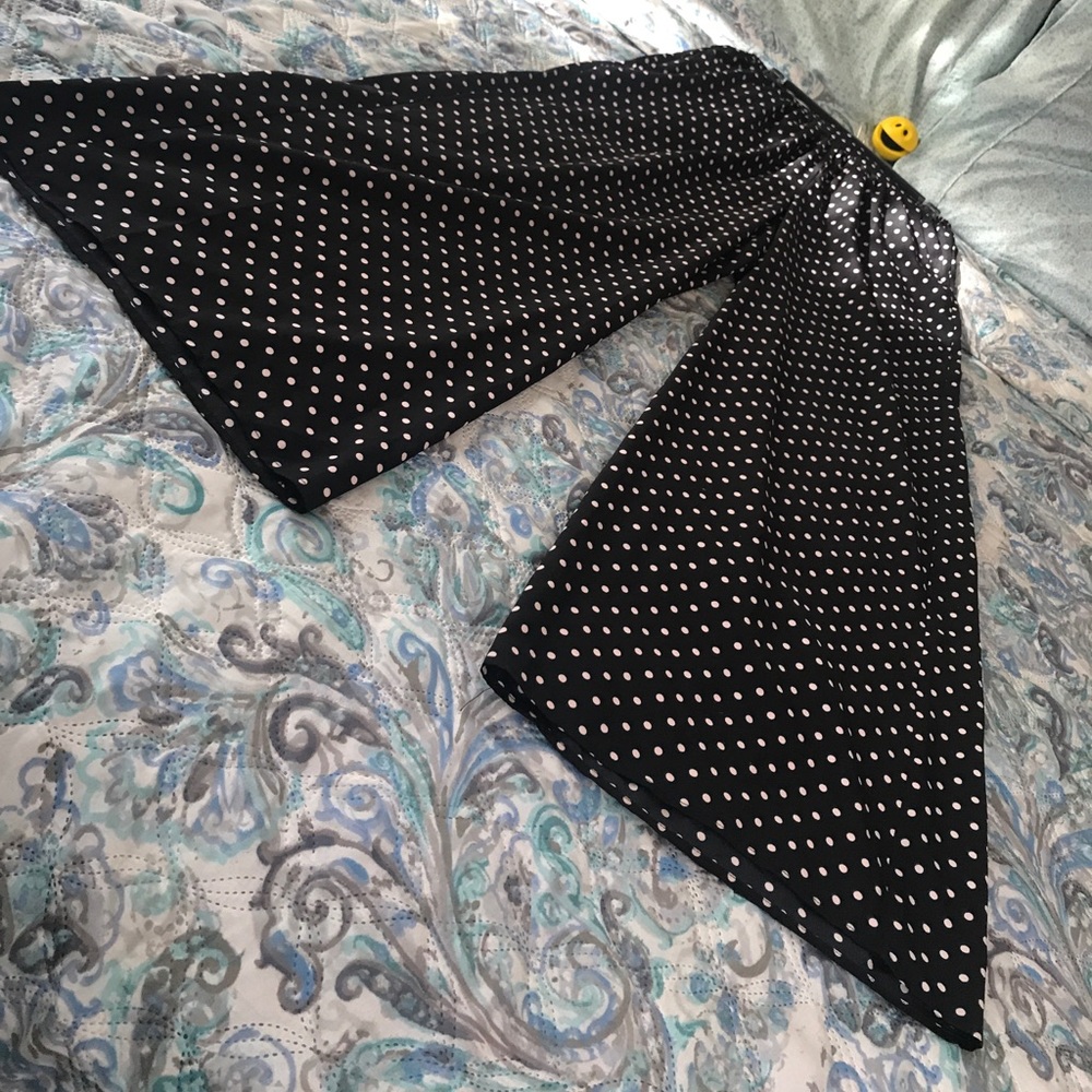 Philosophy silk polka-dot wide leg trousers