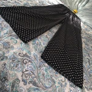 Philosophy silk polka-dot wide leg trousers