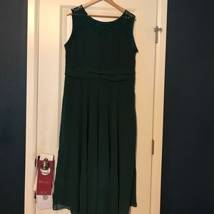 Green midi dress