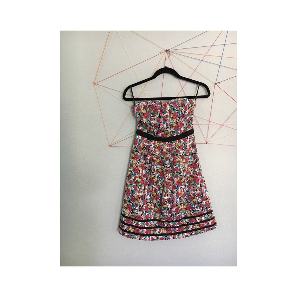 Floral Romy Strapless Dress